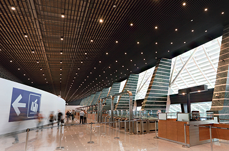 Sala principal de la terminal 1 del Aeropuerto Internacional de Taoyuan