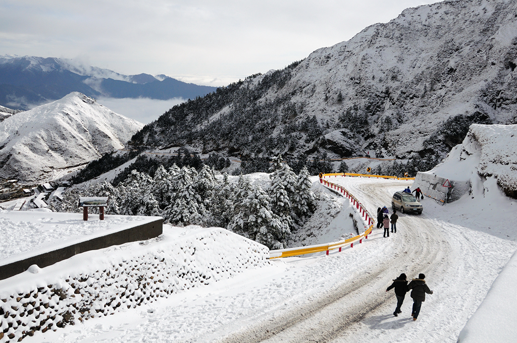 合歡山森林遊樂區雪景