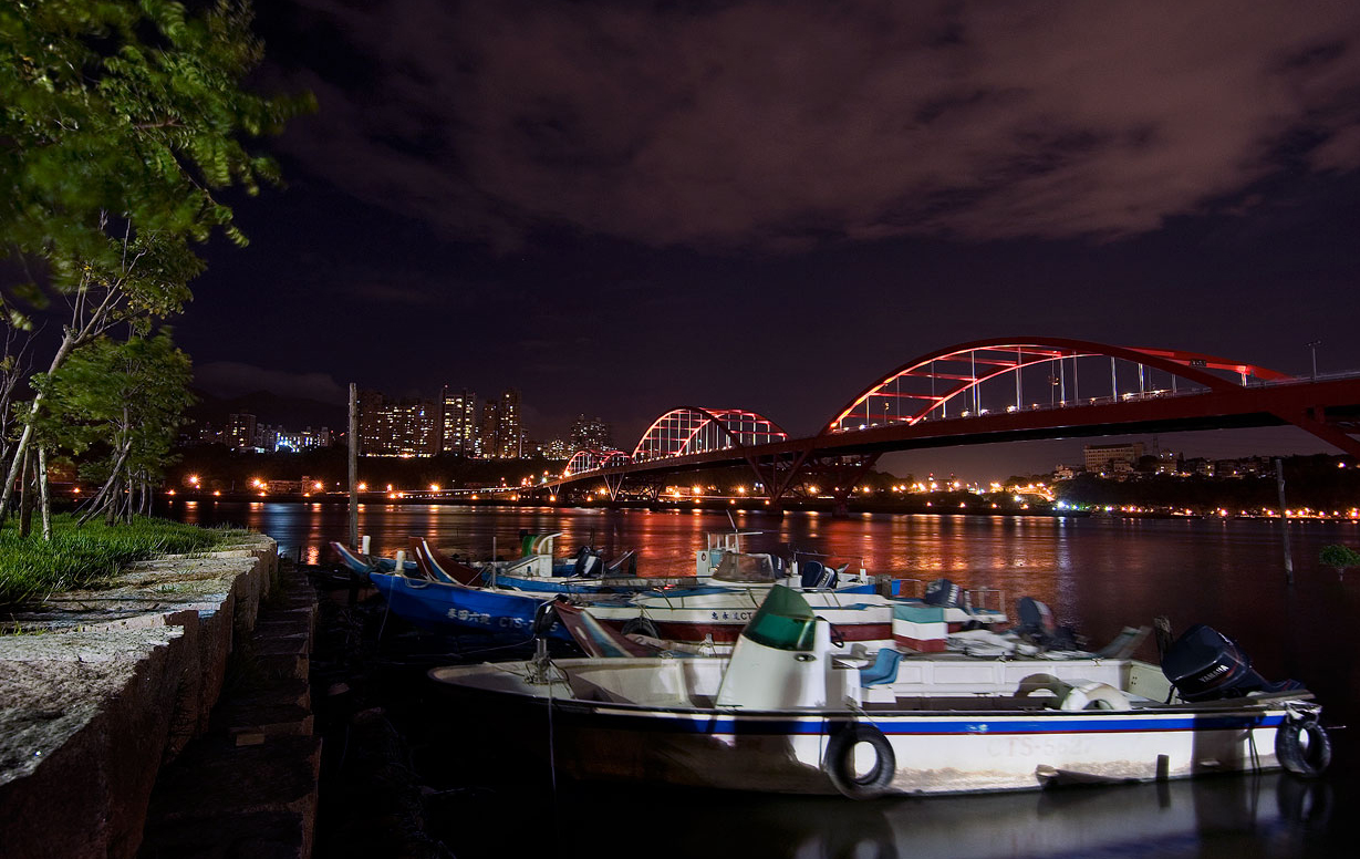 關渡碼頭夜景