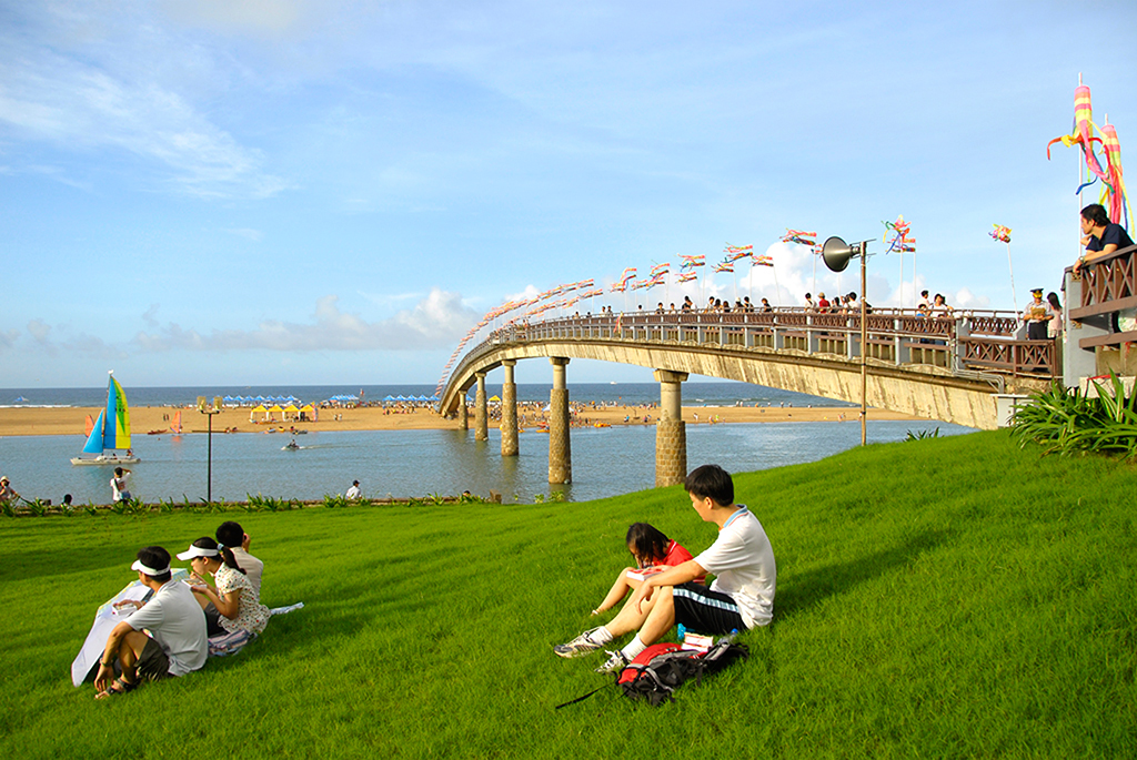 福隆海水浴場風光