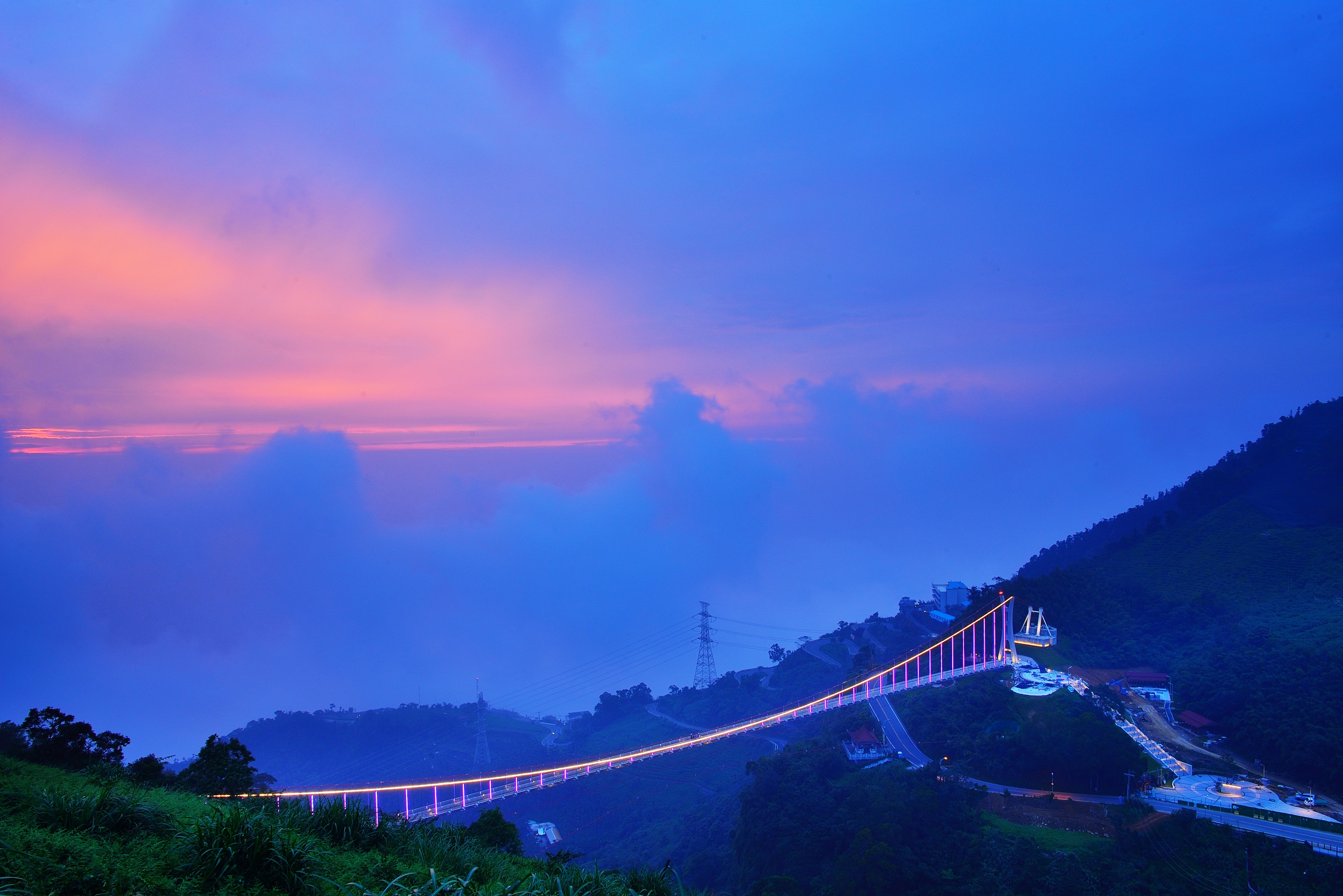 太平雲梯夕陽（黃源明老師提供）