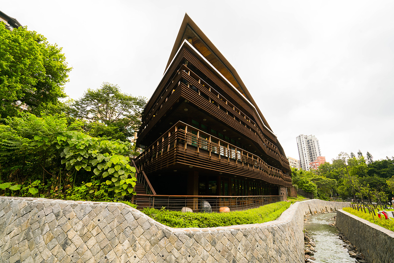 北投圖書館側面照