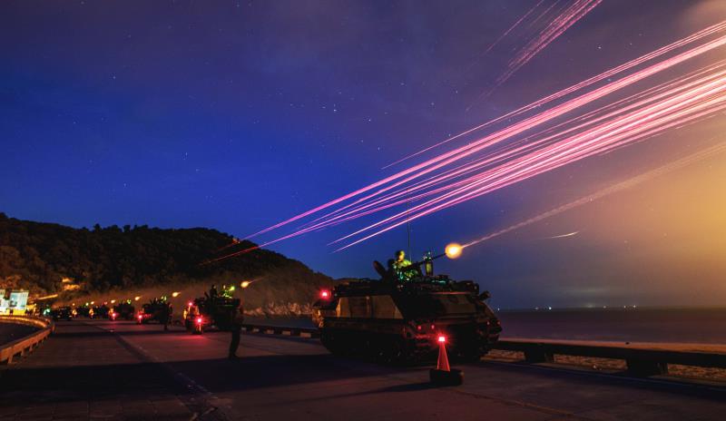 塘后道實彈演習