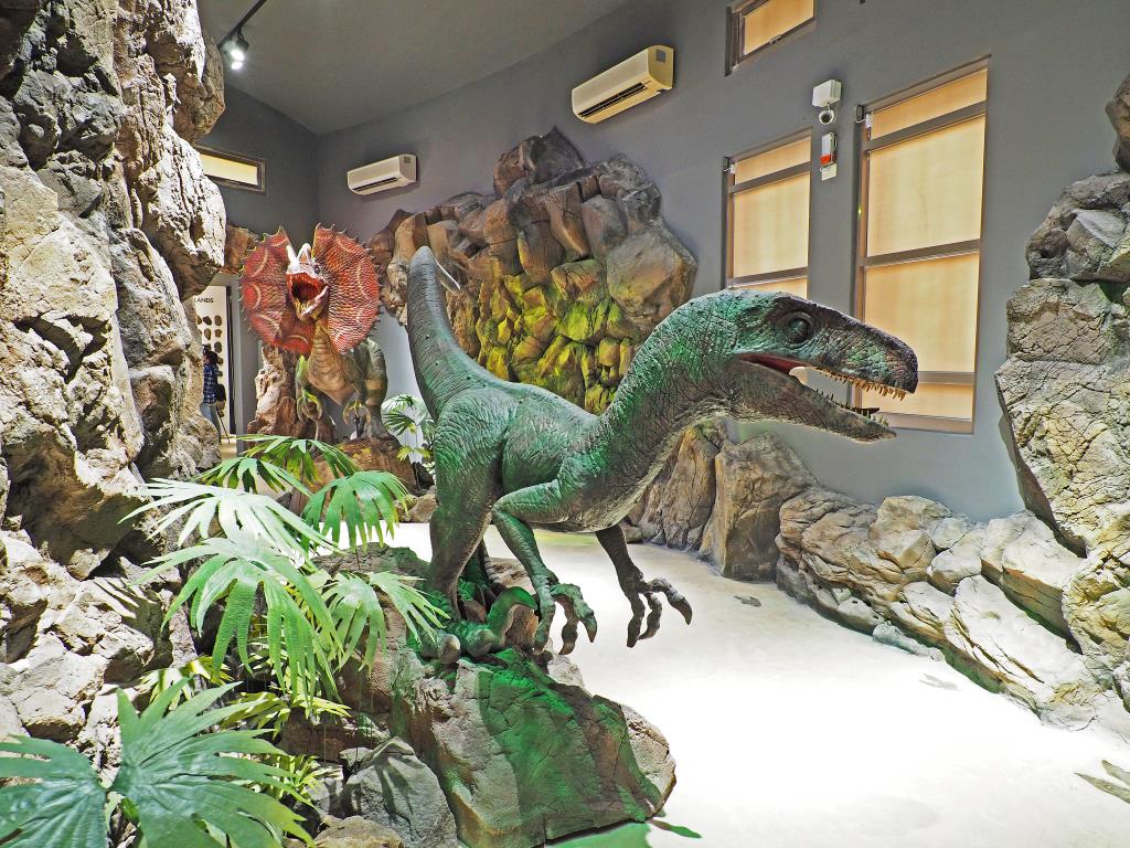 小門地質探索館，活潑又有趣，侏儸紀恐龍動起來了