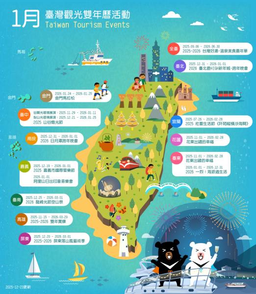 ＼1月觀光雙年曆／好玩活動旅遊規劃看這裡 .ᐟ.ᐟ.ᐟ.ᐟ來 ...