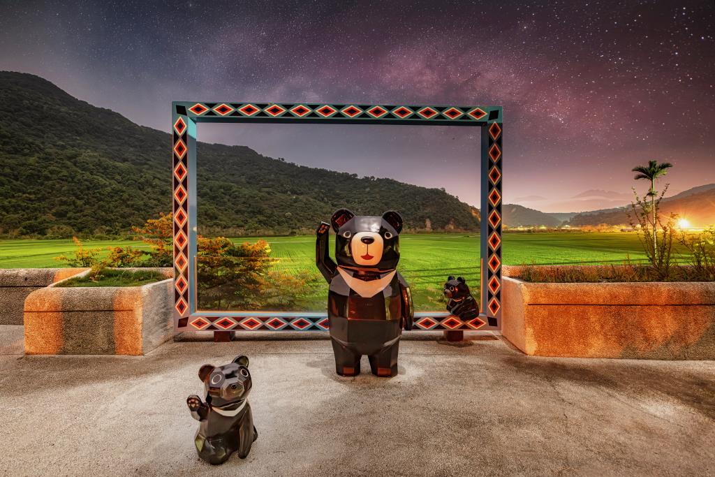 南安遊客中心前裝置藝術 花蓮熊讚