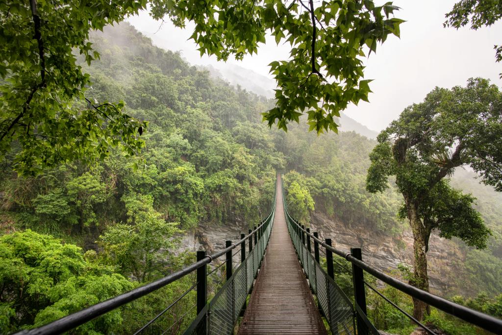 八通關古道 山風二號吊橋
