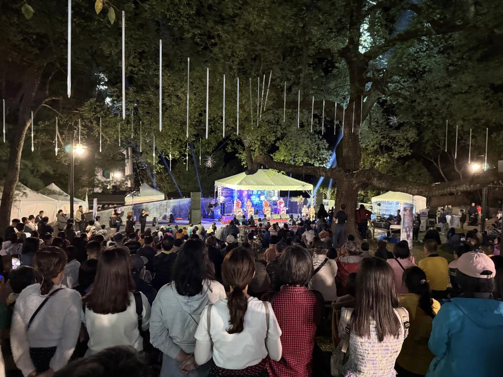 山谷燈光節谷關公園開幕點燈晚會現場參與人潮
