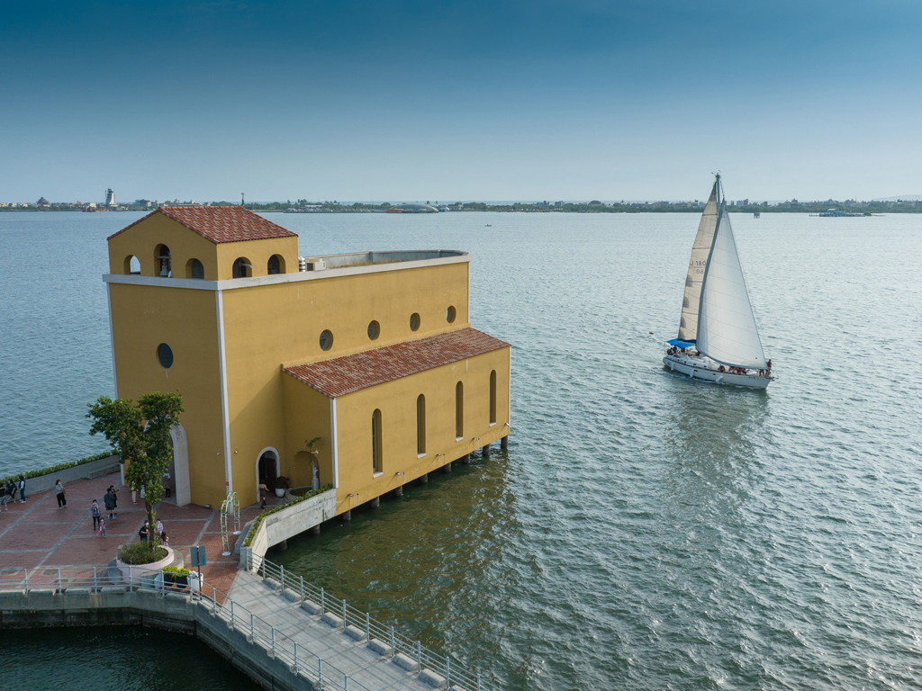 Actividad náutica de veleros en la Bahía Dapeng-01  Período annual：2023  Origen de las fotografías：Nacional del Área escénica  de la Bahía de Dapeng