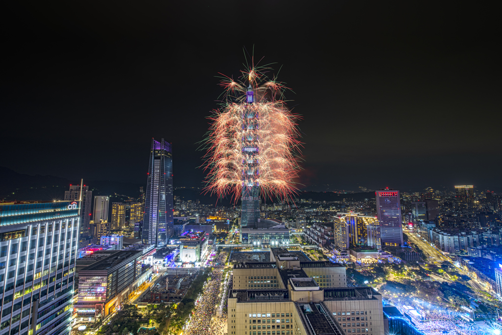 Año Nuevo a gran altura en Taipei-Nochevieja  Período annual：2022  Origen de las fotografías：Gobierno de la ciudad de Taipei