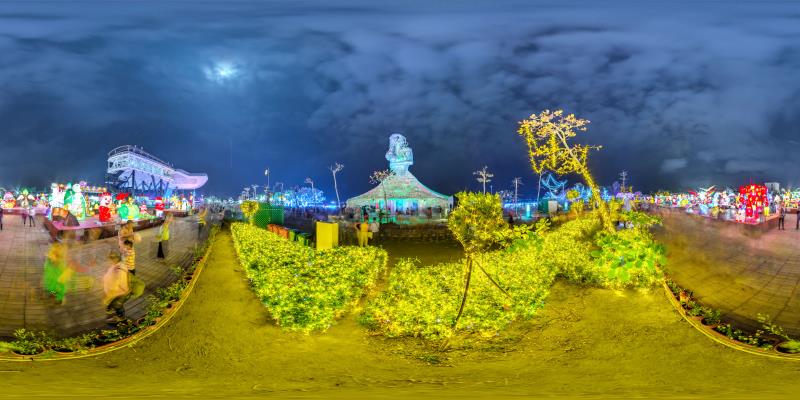 2019台灣燈會超吸睛 30萬個蚵殼化身「海之女神」佇立大鵬灣畔