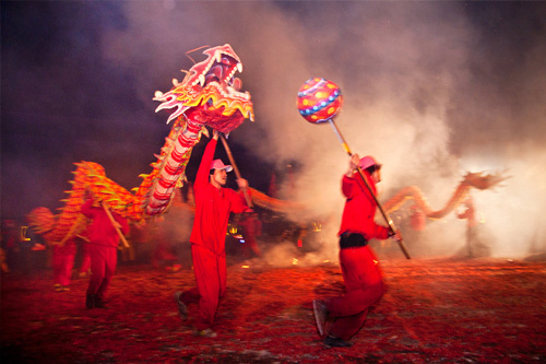 Dragón (echando fuego) en Miaoli