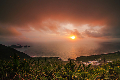 綠島夕陽日落美景