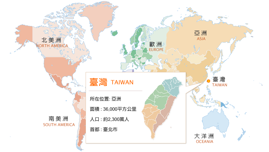 å°ç£å°çä½ç½®