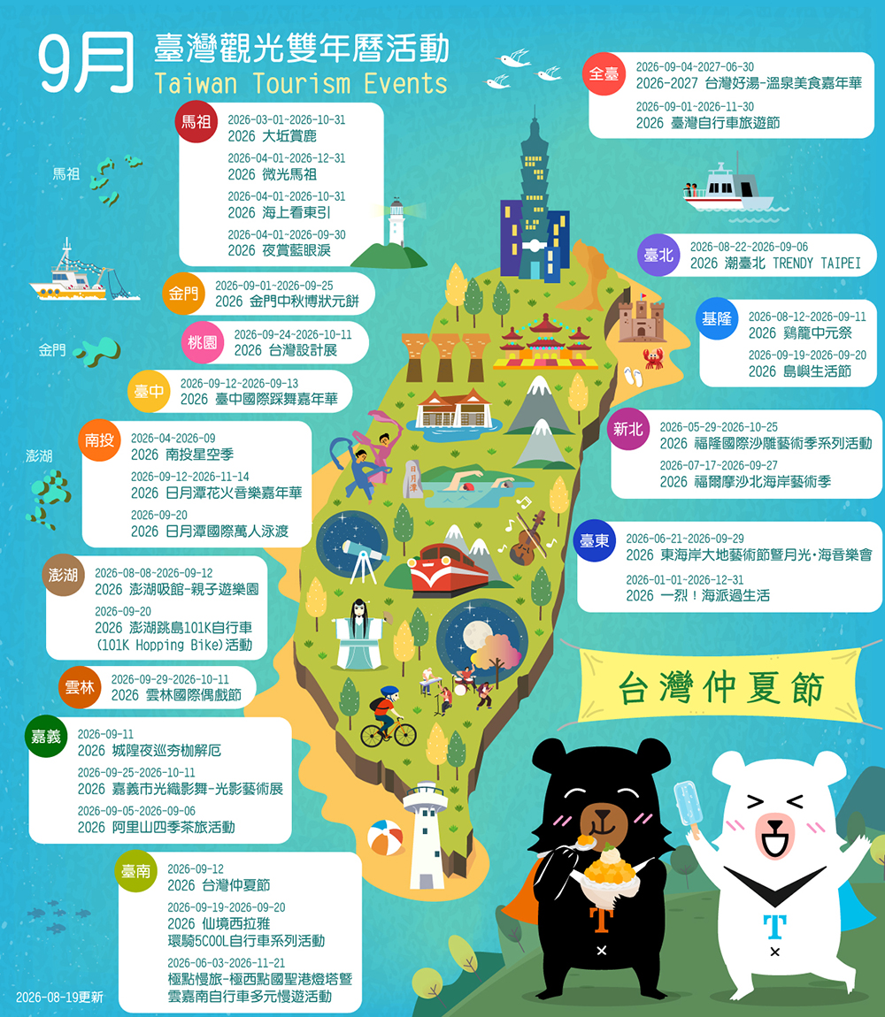 2026年9月臺灣觀光活動