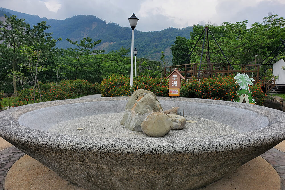 寶來花賞溫泉公園-手湯